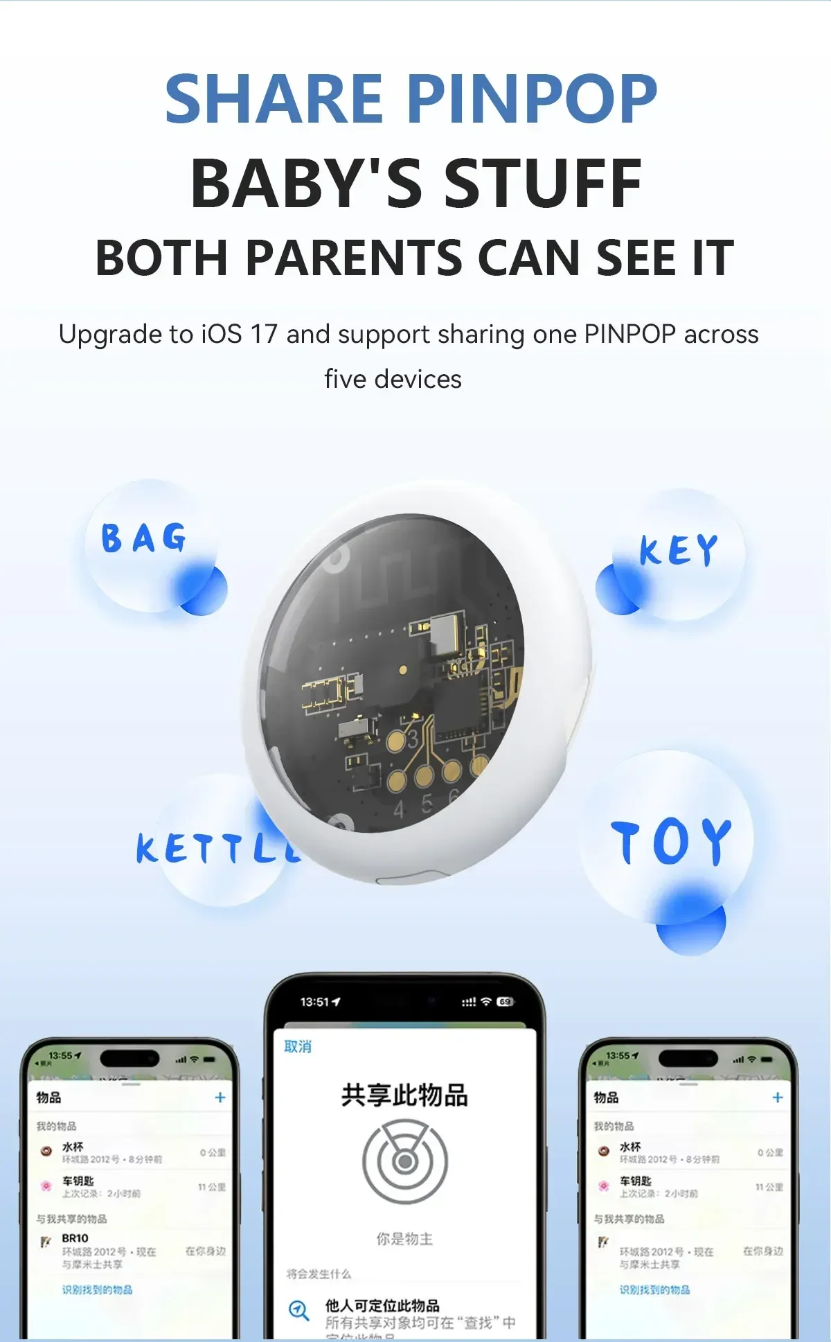 2026 Neuer Smart Tag IP67 Tracker Anti-Verlust Air Tag Kompatibel mit Apple Find My APP IOS Schlüssel-, Koffer- und Taschenfinder, 1-4 Stück – Detail 7