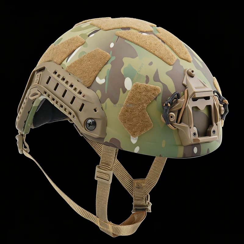 CS Airsoft Helmets FAST SF SUPER HIGH CUT Tactical Half-covered Helmet with Suspension Systems Soft Inner Pads Hunting Gear