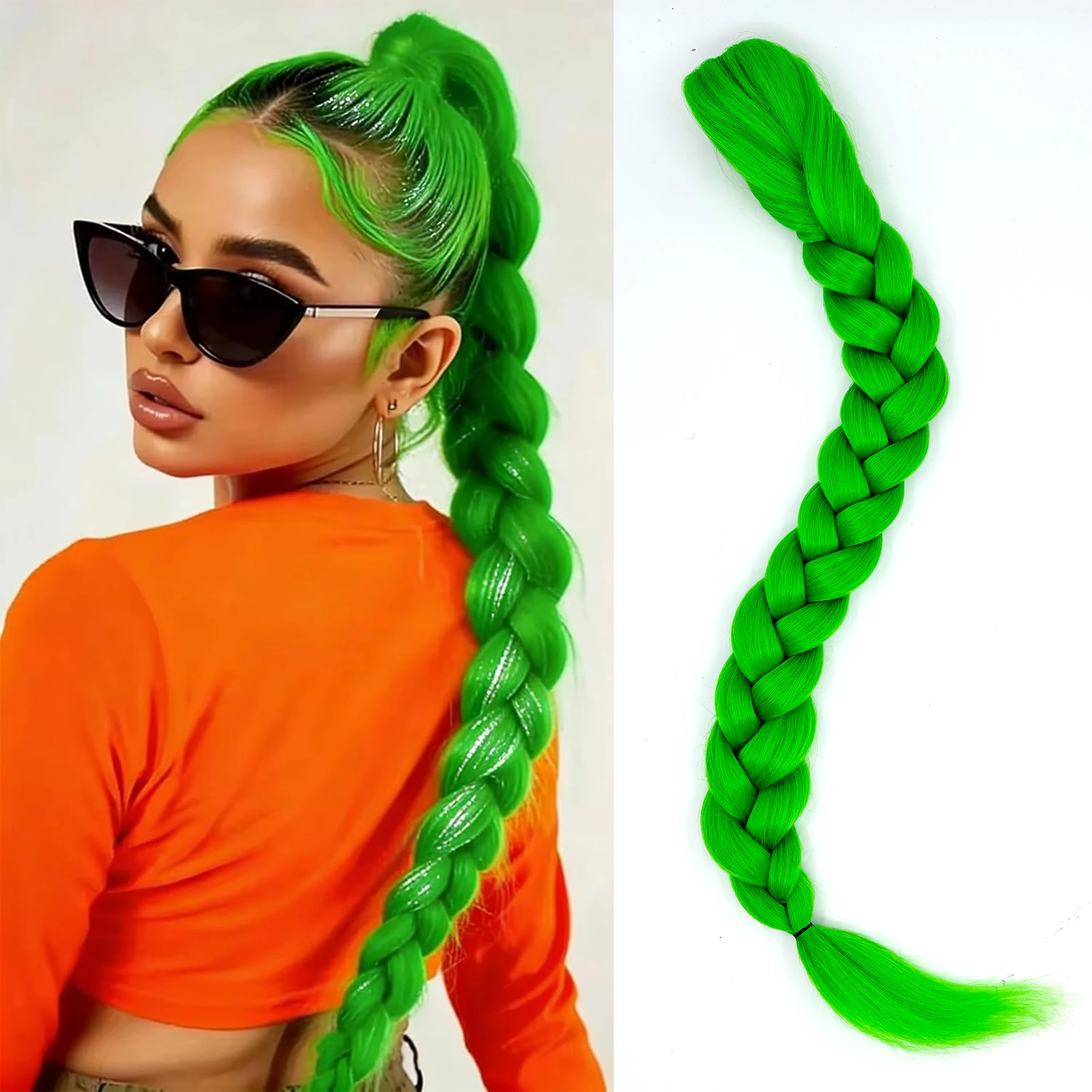 

Зеленые плетеные пряди для волос ко Дню Святого Патрика, зеленая коса для вечеринки ко Дню Святого Патрика, зеленые волосы, счастливые зеленые косы