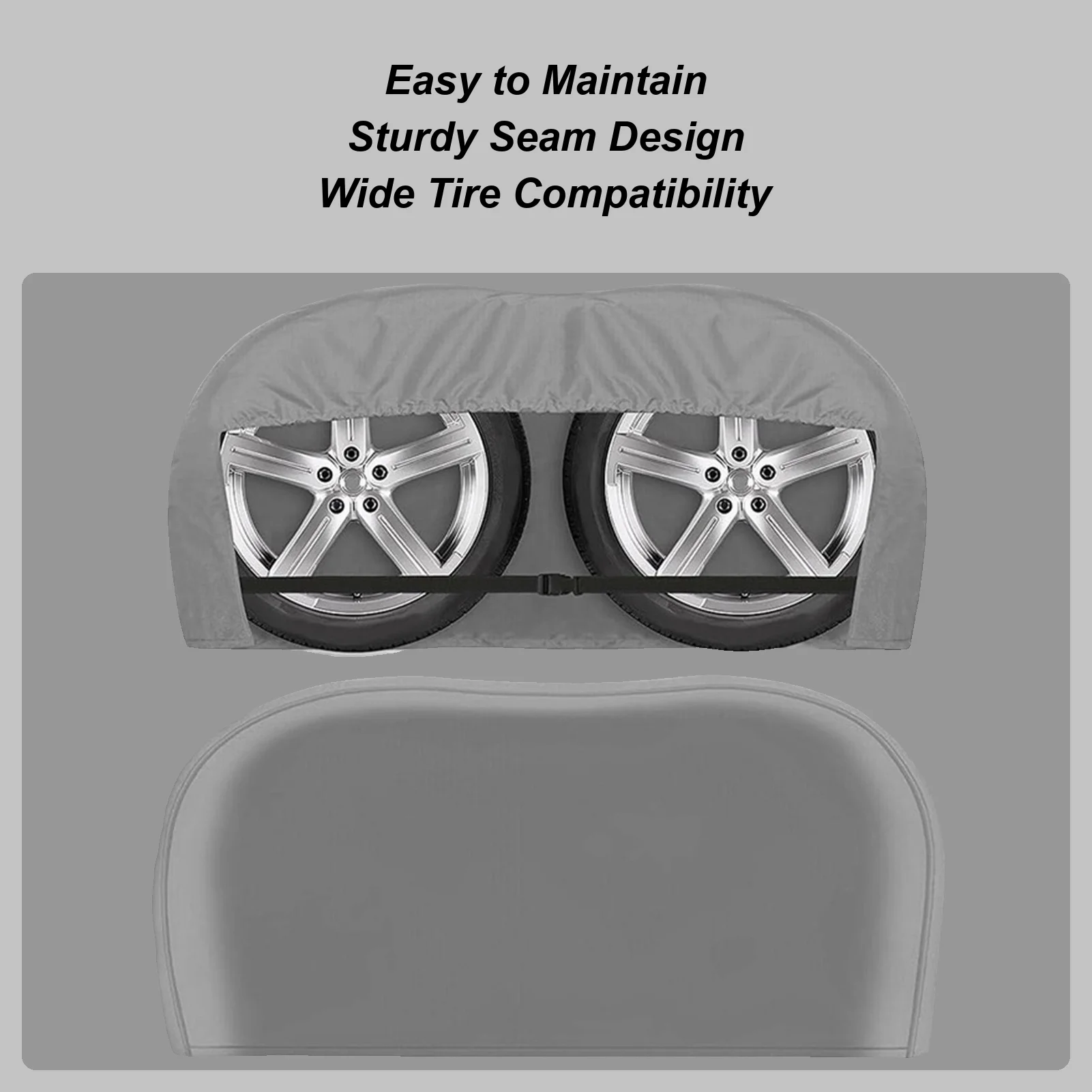 

Trailer Wheel Covers 2 Pieces Spare Tire Covers 26-30 Inches Waterproof Wheel Protectors Automotive Accessories For Travel