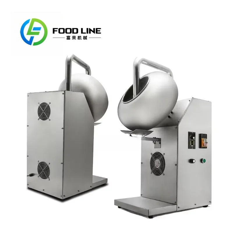 New Design Pan Mini Chocolate Supplier Powder Candy Tablet Sugar Nut Coating Machine