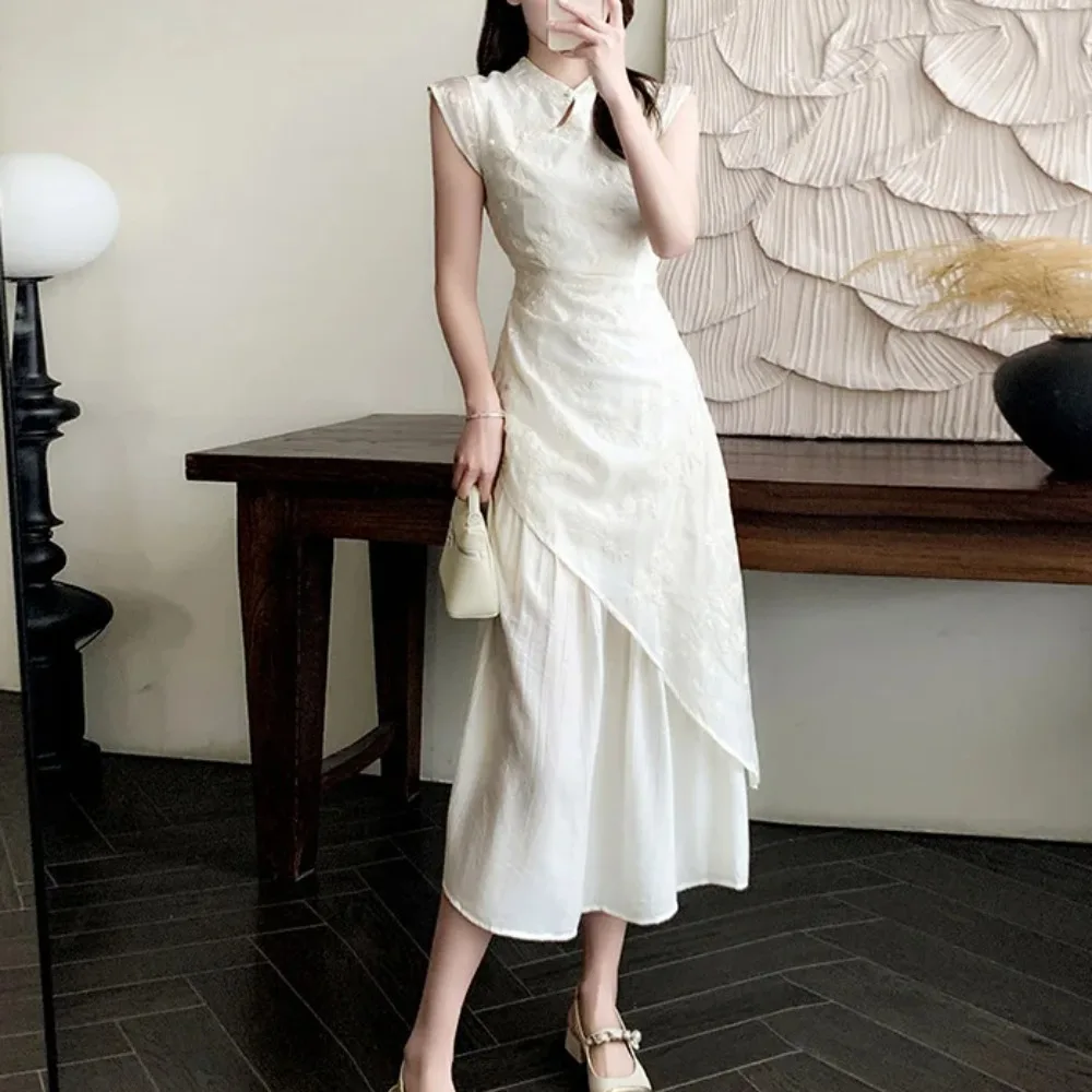 

Dress for Women New Chinese Style Retro, Summer New Style Temperament, Age Reducing Socialite, High-end Goddess Dress