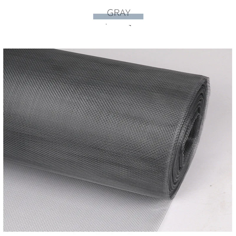 1PC Glass Fiber Dense Mosquito Screen Thick Mosquito Screen Window Grey Invisible Door Mesh