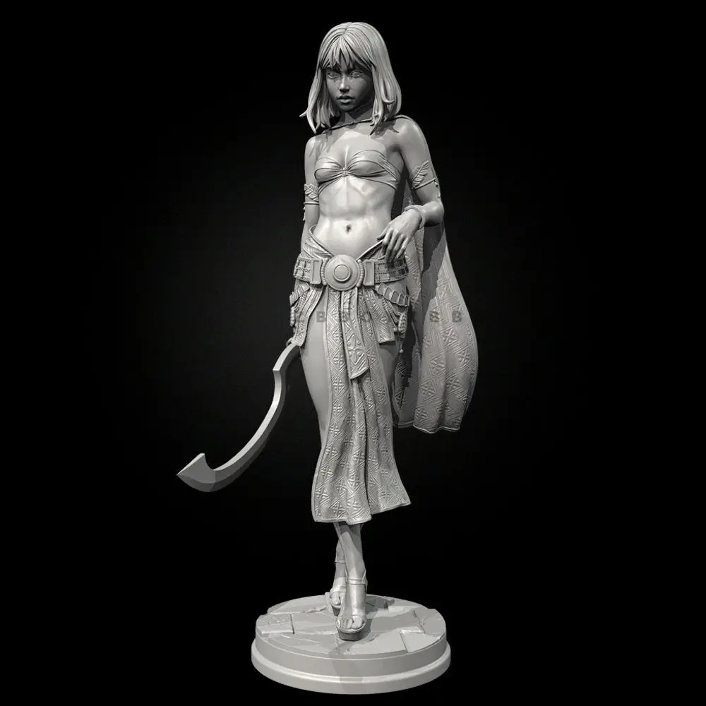38mm 50mm 75mm Brunhild Beauty 3D Print Model Kit Unpainted Unassembled Figurines Miniatures DIY Painting