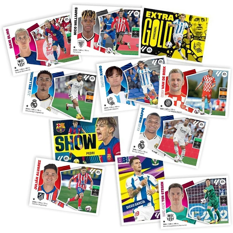 2024-2025 بانيني دوري كرة القدم مجموعة ألبوم ملصق لاعب الكرة Mbappe Yamal بطاقة محدودة