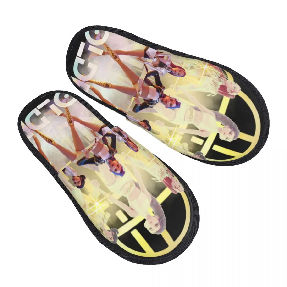 

Print Women Kpop Demon Hunter Huntrix Girls House Slippers Soft Warm Golden Memory Foam Fluffy Slipper Indoor Outdoor Shoes