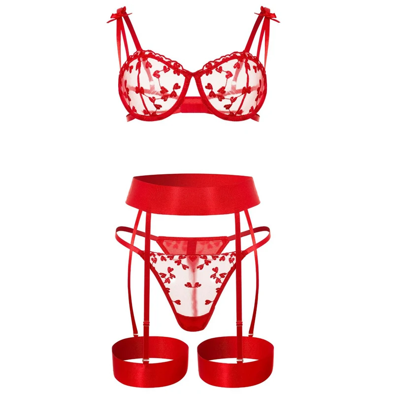 

Push Up Lingerie Set Women Lace Garter Lingerie Set With Choker Women Erotic Underwear Sex Bra And Thongs Ladies Underwear Set