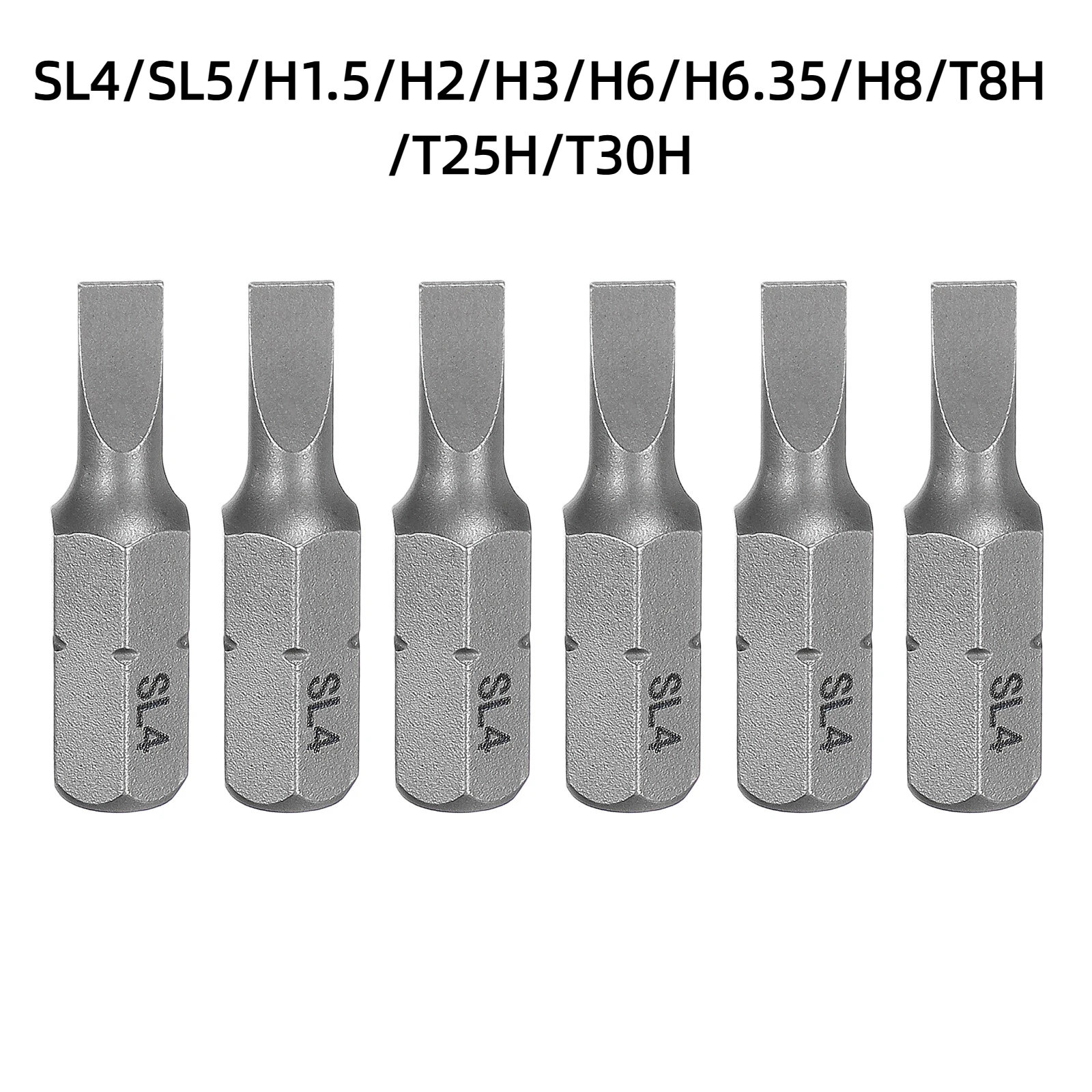 Uxcell 6/12 peças Ponta de Chave de Fenda Estrela SL4-T30H com Haste Hexagonal de 1/4 polegada e 25mm/1 polegada de Comprimento para Reparo de Precisão
