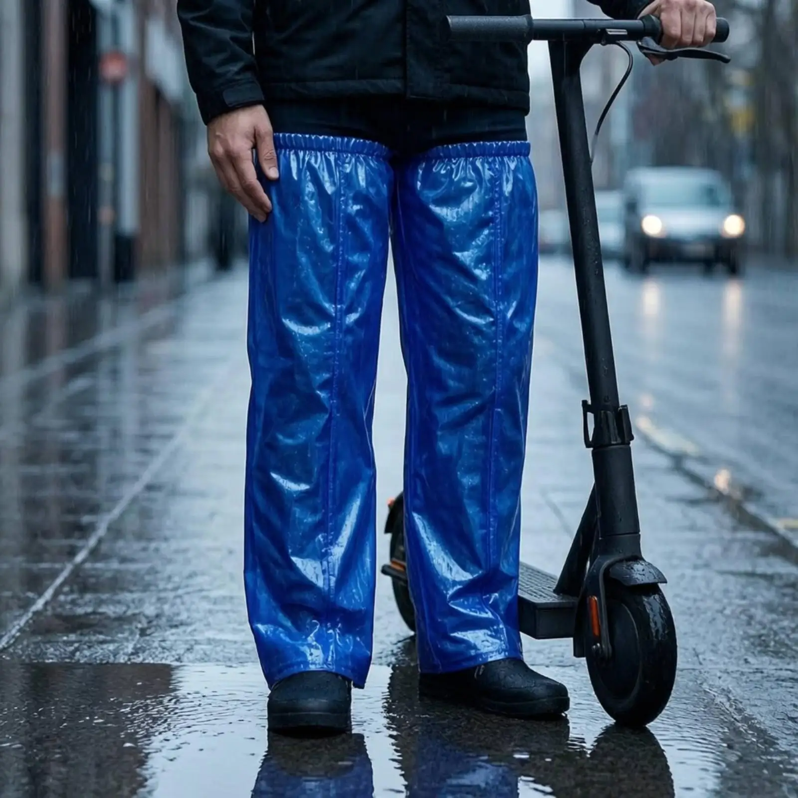Waterproof Leg Sleeves Translucent PVC Leg Sleeves Gaiters Lightweight Easy to Put on and Removable for Commuters