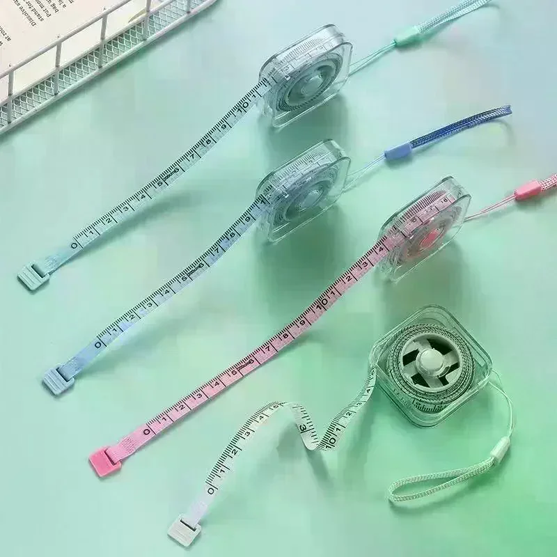 2-Meter Mini Metric And Imperial Durable Measuring Tape Multifunctional And High-precision Household Shrinkage Measuring Tape