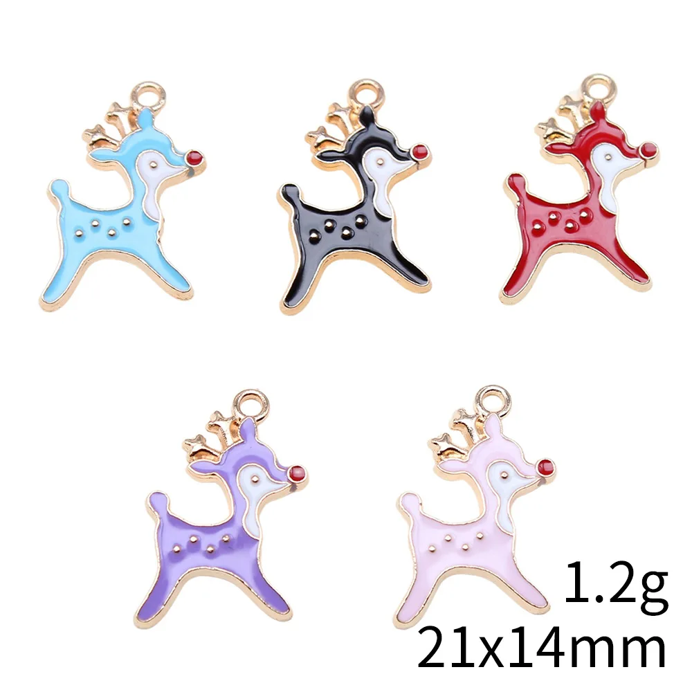 Seashell Pendant Enamel Charm Flamingo Charms For Animal Collection DIY Bracelet Necklace Jewelry Making Supplies For