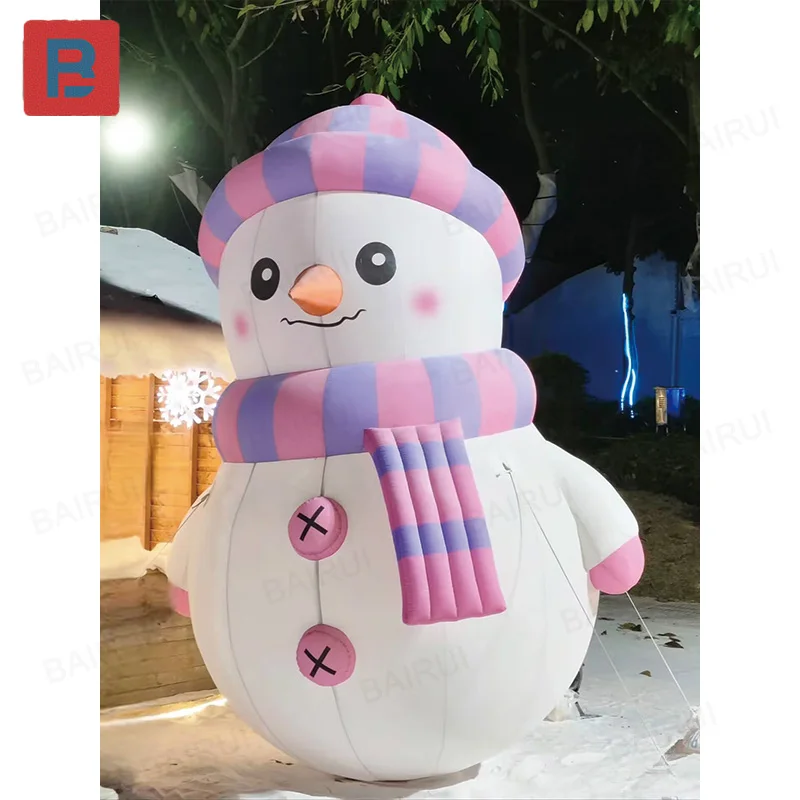 

Надувной снеговик с воздуходувкой, открытый рождественский фестиваль торговый центр квадратный реквизит для украшения уличной деятельности