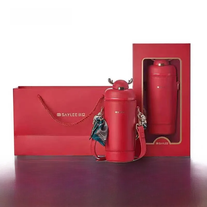 

Say Premium Insulated Stainl Steel St Water Bottle Red Color Ele Design 500ml Capaci for Women Outdoor Use