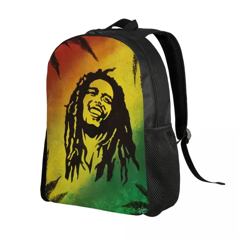 Gepersonaliseerde Jamaica Reggae Rock Bob Marley Rugzakken Vrouwen Mannen Mode Boekentas Voor College School Tassen