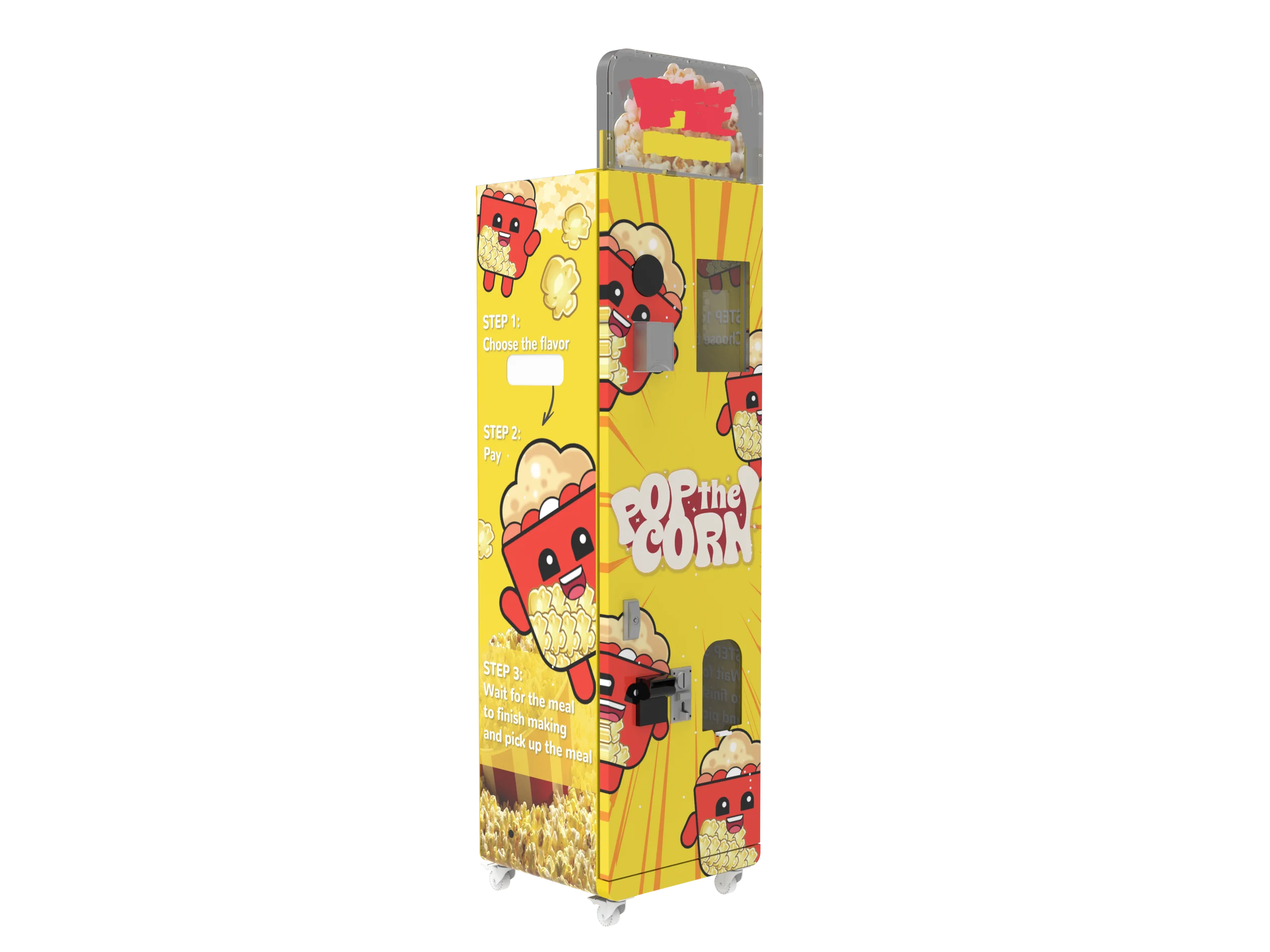 FOODLINE Cinema Hall Popcorn Vending Machine HD Digital Control Large Corn Storage Self Service Retail Unit
