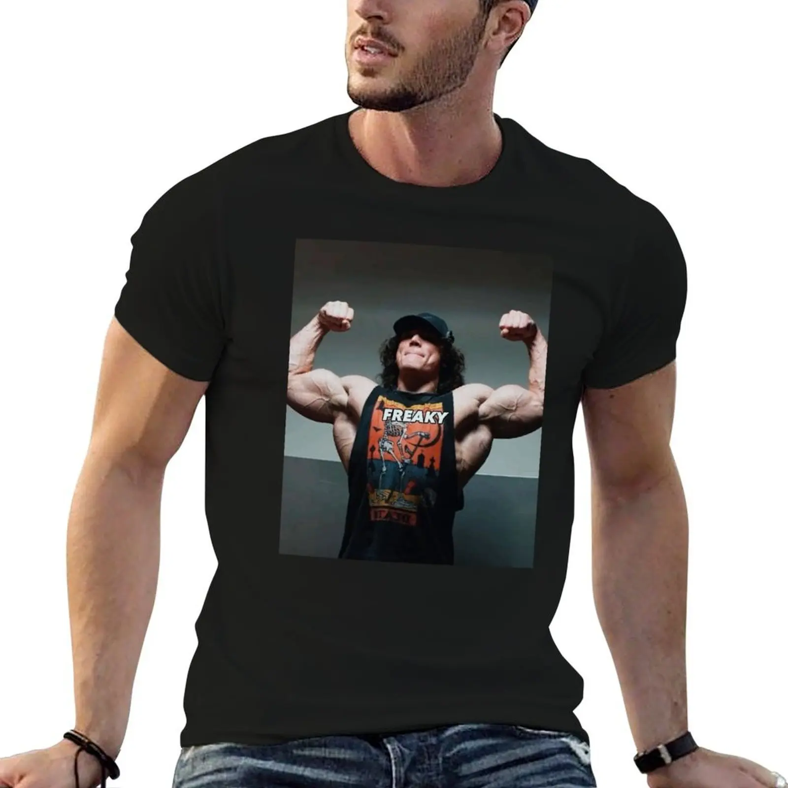 sam sulek freaky T-Shirt Fashion Casual Short Sleeve T-Shirt
