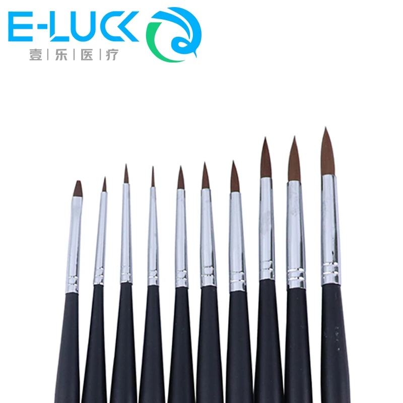 1Pc Dental Porcelain Brush Pen For Adhesive Composite Cement Porcelain Teeth Tools Dental Technician Tools 10 Models