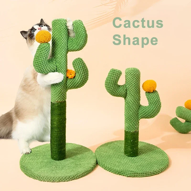 Cactus Cat Scratching Post Detachable Cat Scratcher Sisal Pet Climbing for Cats Funny Kitten Scratching Tree Pet Cat Accessories