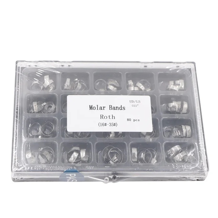 

Dental Orthodontic MBT 022 Molar Bands Roth With buccal Tubes