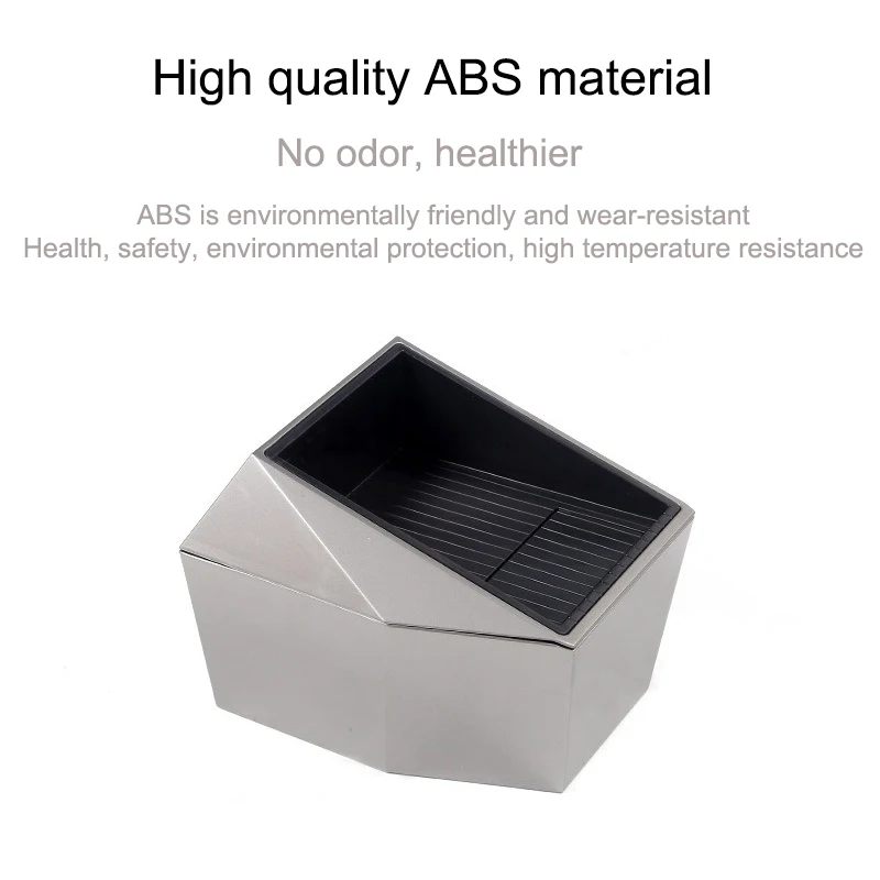 For Tesla Model Y 2021-2024 Rear Center Console Storage Box Cybertruck Styling Three Layers Organizer Box ABS Car Accessories