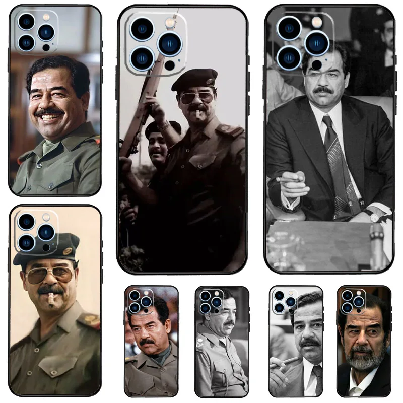 Saddam Hussein Iraq Phone Case For iPhone 14 13 12 11 15 16 Pro Max 7 8 Plus XR X XS Max 12 13 Mini Cover Case