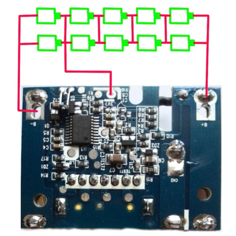Para caixa de plástico de bateria bl1815 (sem bateria) para makita 18v 1.5ah 2ah bl1815 bl1830 placa de circuito de proteção de carregamento