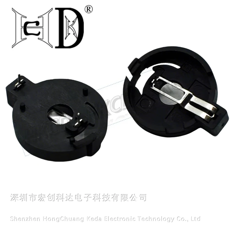 10PCS CR2032 2025 2032 Coin Cell Button Battery Holder Socket Black