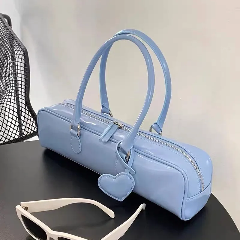 

PU Leather Shoulder Bags for Women 2024 Trend Designer Underarm Bag Female Handbag and Purses Solid Color Bolsa Feminina