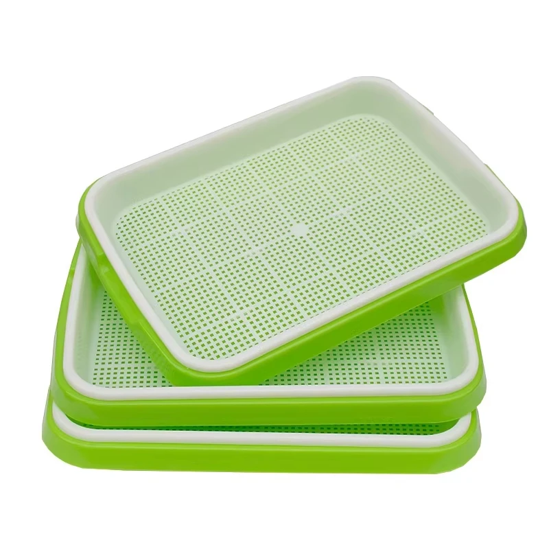 Hydroponic Germination Planting Tray Shelf Seedling Frame Pot Shelf with Wheels