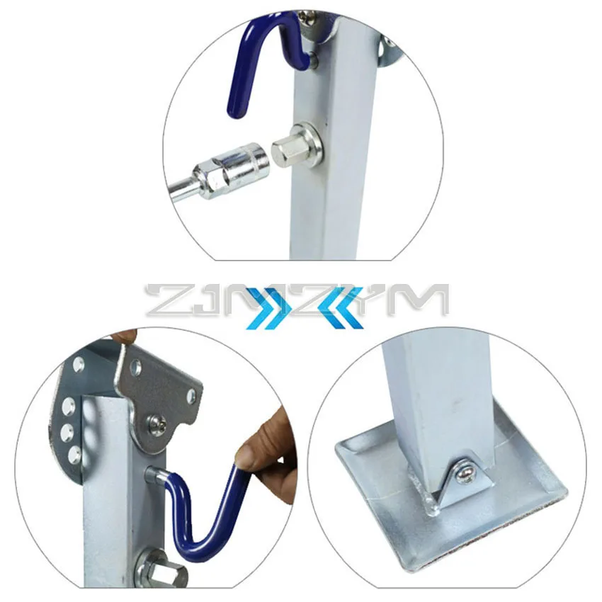 2PCS Trailer Stabilser Legs With a Handle 350~490mm Caravan Parking Corner Steady Camping RV support Stands Parts Accessories