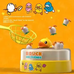 Children's Bouncing Yellow Duck Educational Toy Bouncing Turntable Exercises Hand-eye Coordination And Attention Safe Materials