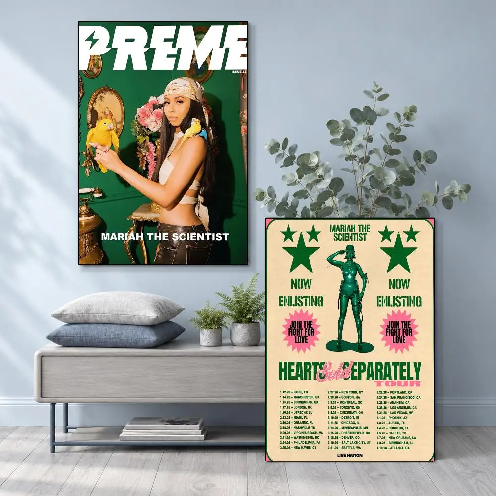 Soulful Intimate Music Mariah The Scientist Poster Frameless PP Self Adhesive Aesthetic Room Gift Decor