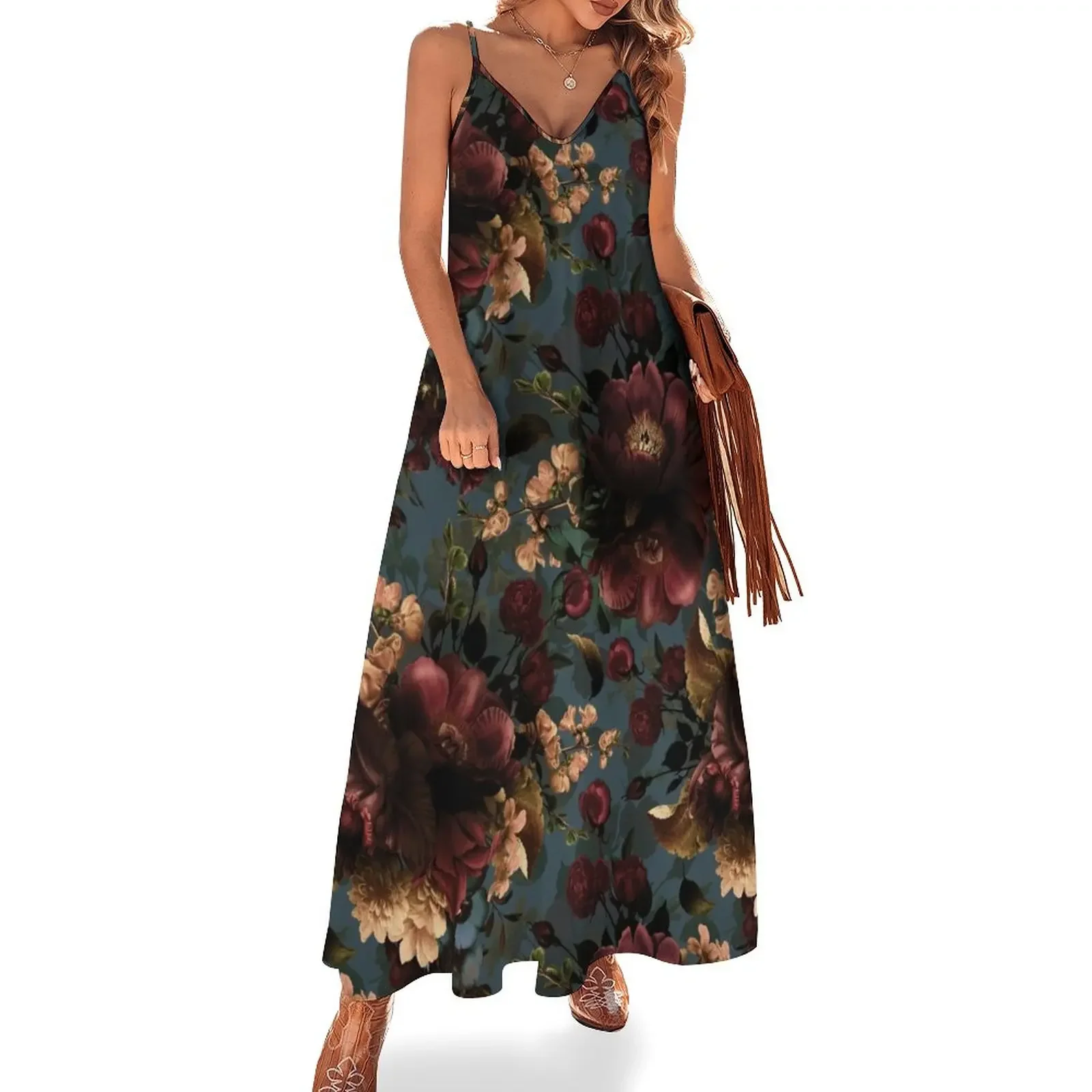 

Moody florals - Mystic Night 10 Sleeveless Dress dresses summer woman 2024 ceremony dresses dresses korean style Dress