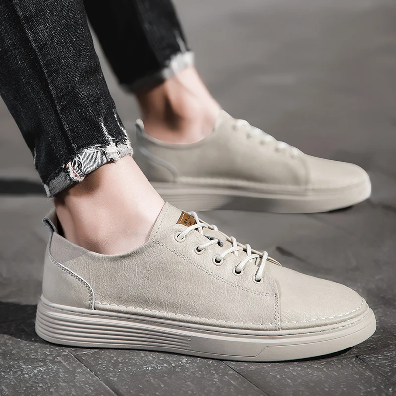 

Breathable hole Men's Leather Oxford Shoes Lace-Up Business Casual Shoes, Air-Cooled for Hot Weather