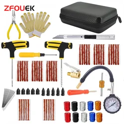 New Car Tire Repair Kit Puncture Plug Tools Tyre Puncture Emergency for Universal Tire Strips Stiring Glue Repair Tool Kit