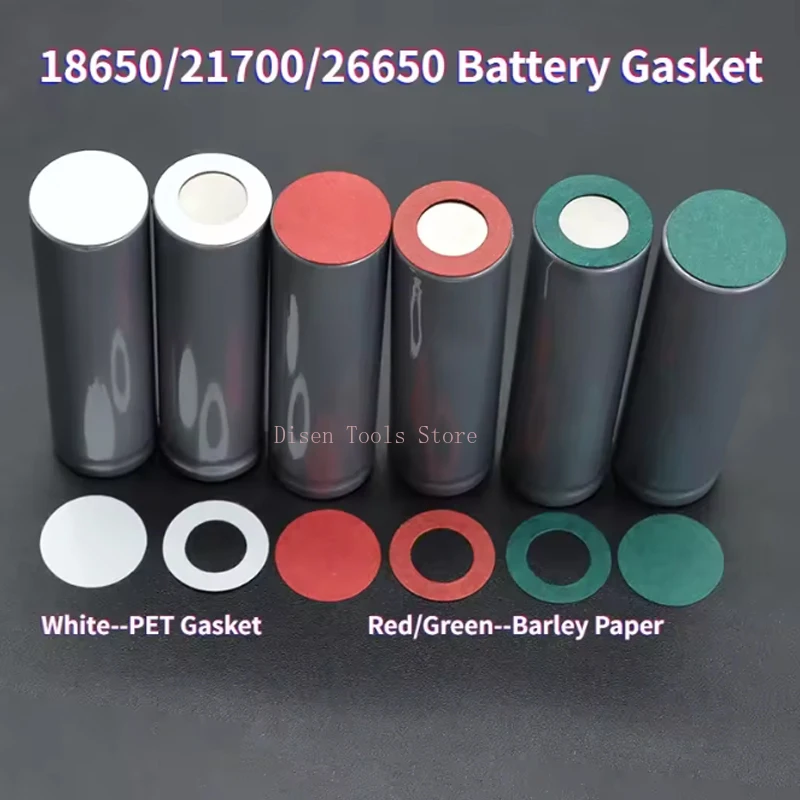 18650 Lithium Battery Barley Paper Gasket with Adhesive 21700/26650 Li Battery Positive Electrode Hollow/solid Insulation Patch