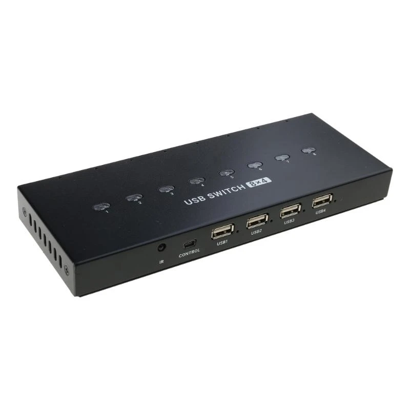 

F68B USB Manual Switching 8 Port USB Converters Splitter for 8 PC Share USB Peripherals Printer Office Home USB2.0 Hubs