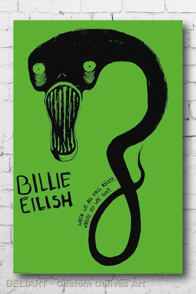 

BILLIE EILISH - GHOUL Canvas Poster Custom Size Available Room Decoration Home Decor Wall Art
