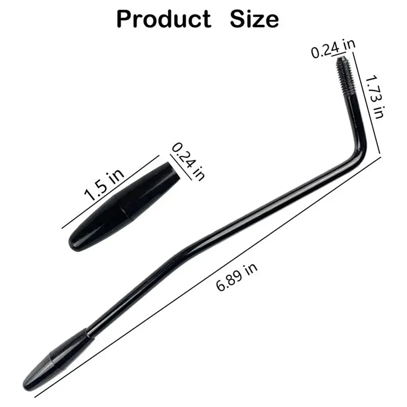 ABKV-12 Pieces 6Mm Thread Tremolo Whammy Bar,Metal Tremolo With Tip For Stratocaster Electric Guitar Tremolo System