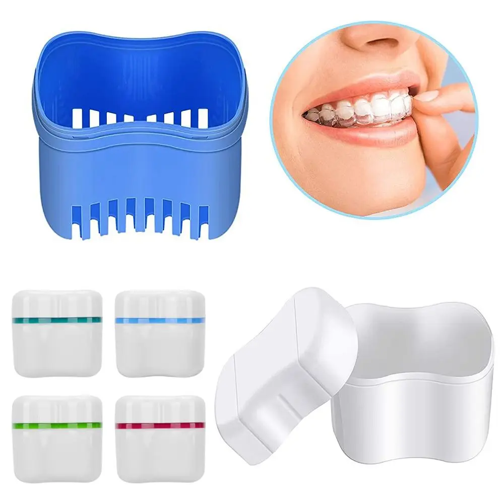 Mouth Guard Case Plastic Retainer Case Portable Multiple Colors Braces Orthodontic Case Denture Case Women Men