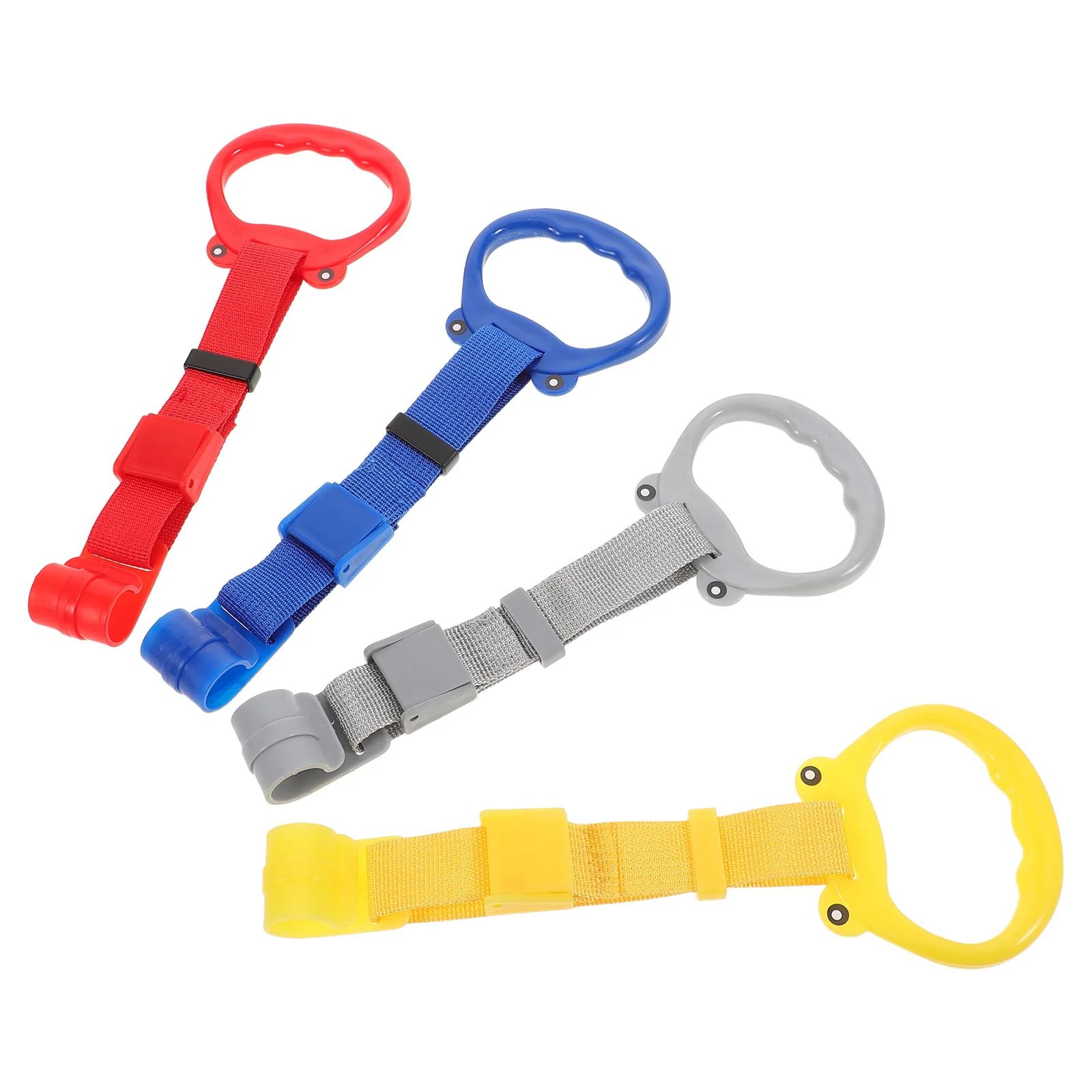 

4pcs Adjustable Pull Up Rings Walking Training Stable Standing Support Playpen Crib Handles Play Yard Fence Accessories For