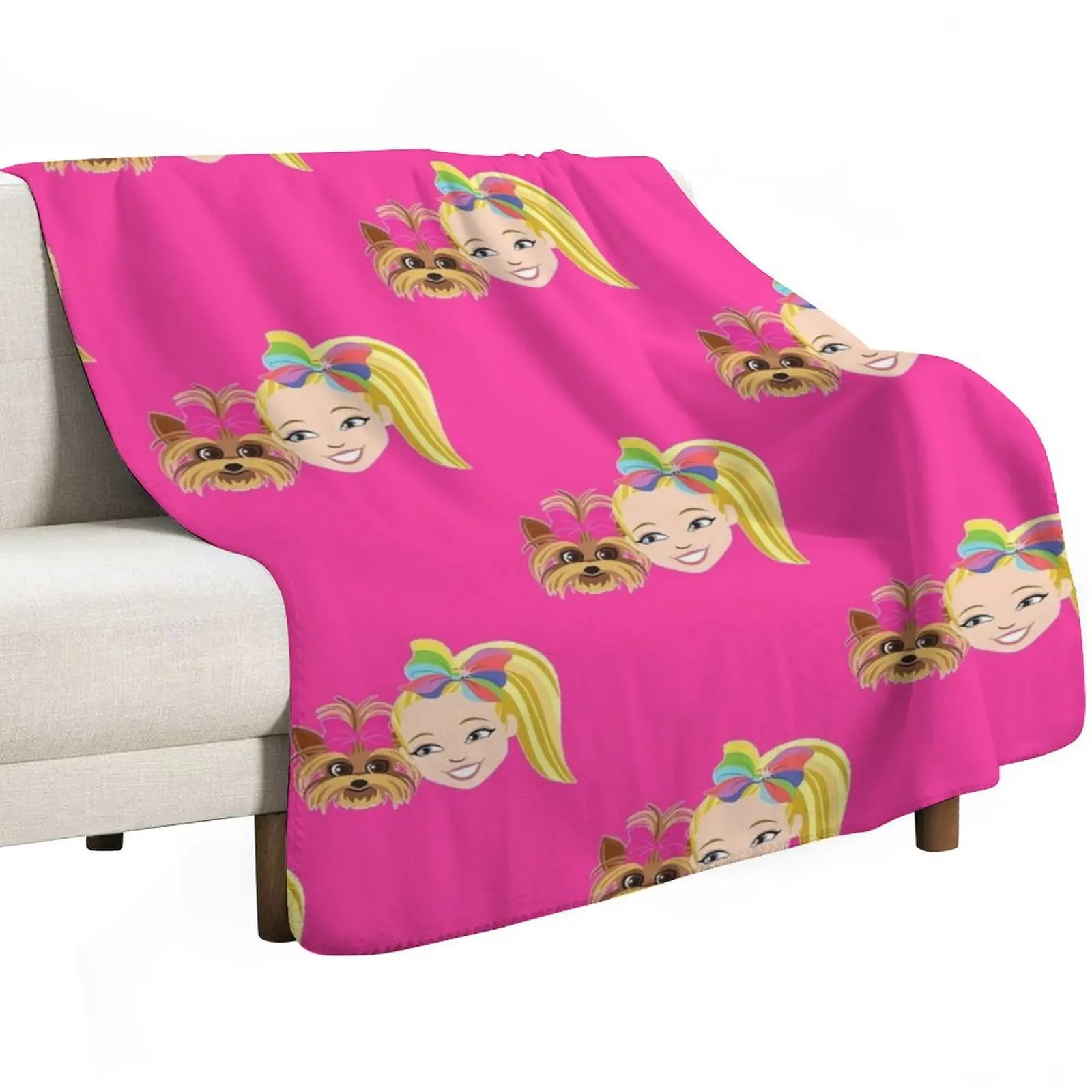 JoJo Siwa Throw Blanket Sofas Baby Hairy Plush cosplay anime Decoratives Blankets