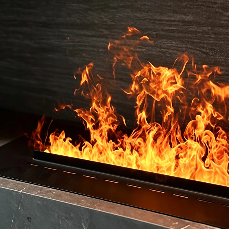 Multicolor 3D Simulated Flame Atomized Fireplace For Home Use, Decorative Fireplace, Electronic Steam Humidifier