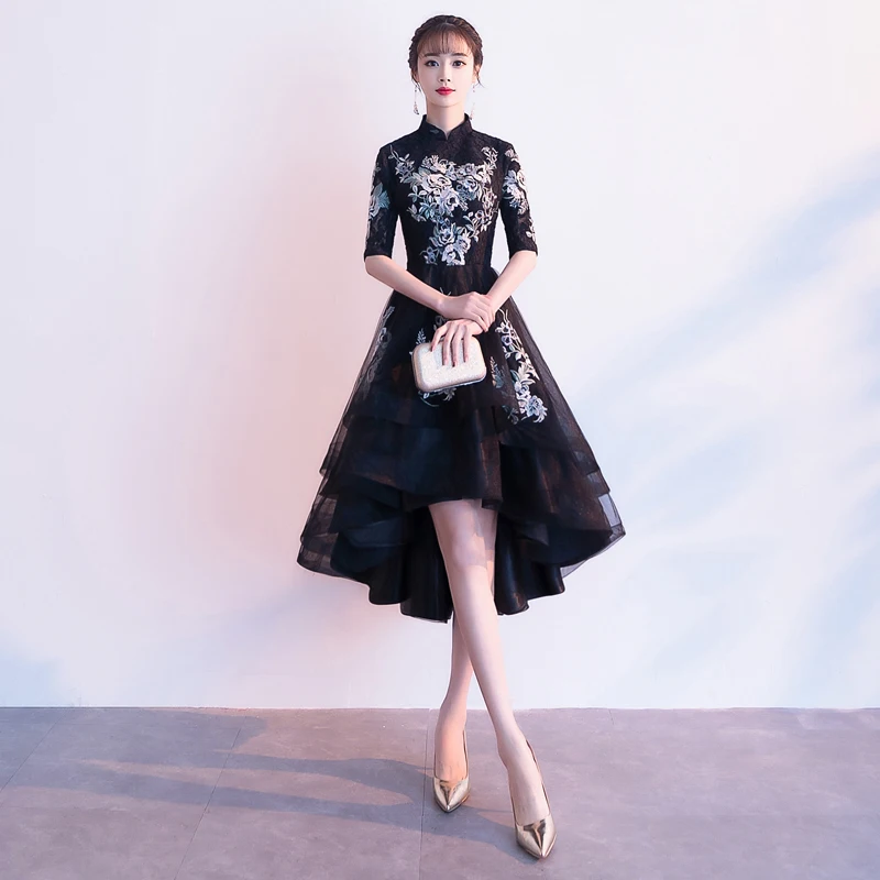 

Элегантное черное платье Ele Bla Dr для женщин: роскошное, премиум-класса, для дня рождения, маленького размера