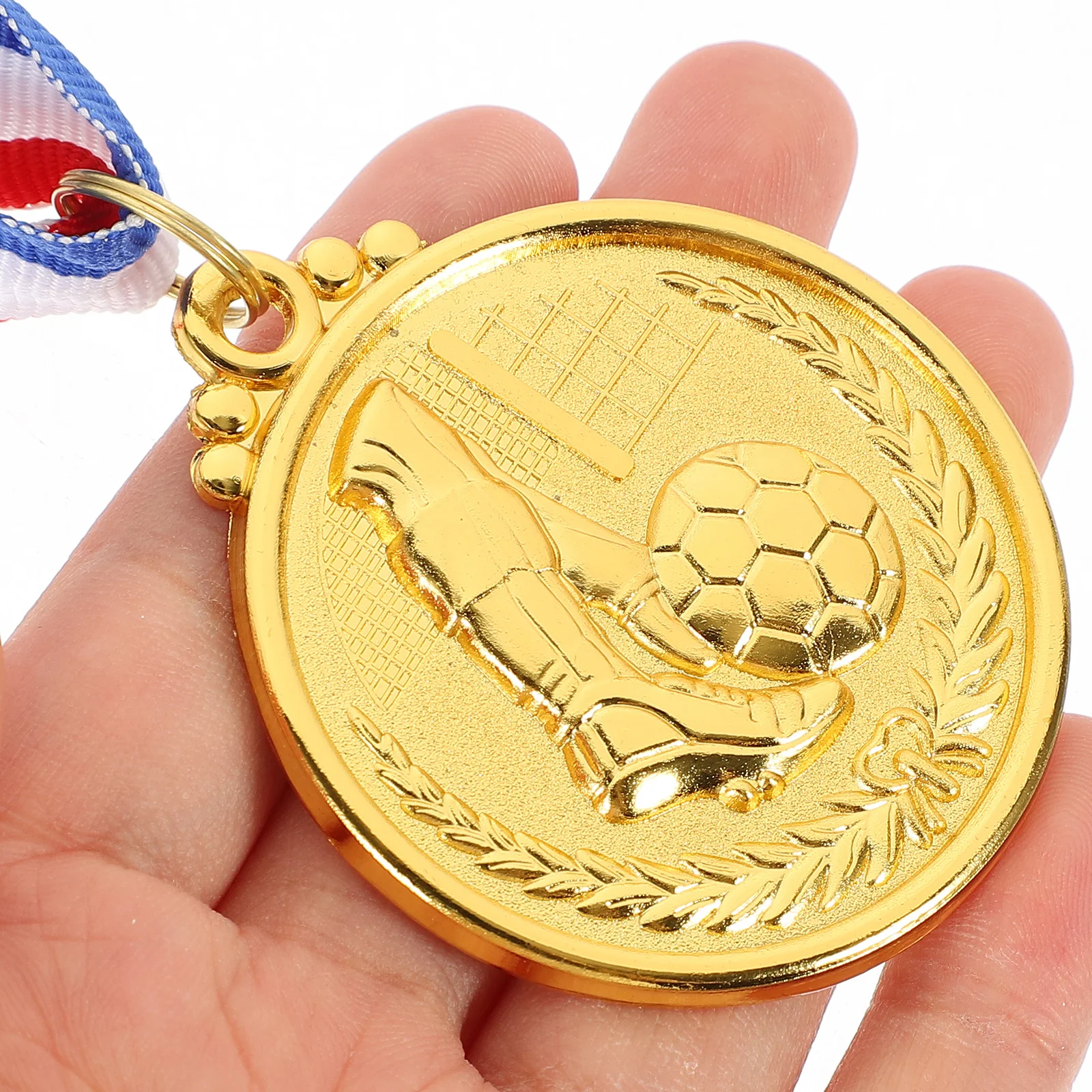 

12pcs Football For Student Soccer Medal Award Soccer Medal Prize Smooth Edge Zinc Alloy Durable Party Reward Honors