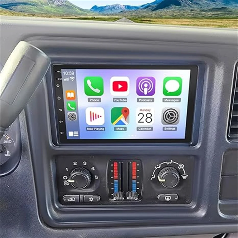 

For 2003-2006 Chevy Silverado C-K 7-Inch Android 15 In-Car Navigation System Built-in with CarPlay + Android Auto / 2+32G
