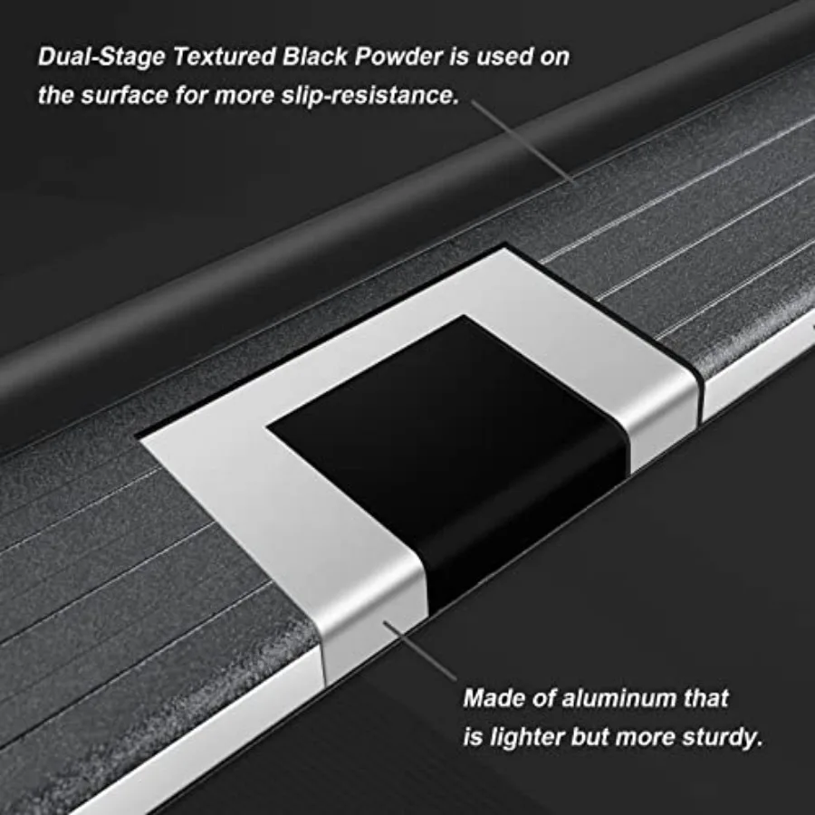 บันไดข้างอะลูมิเนียมสำหรับรถยนต์ 4Runner ปี 2010-2024 รุ่น Limited ปี 2010-2013 รุ่น SR5 ปี 2020-2022 รุ่น Nightshade Edition ปี 2022-20
