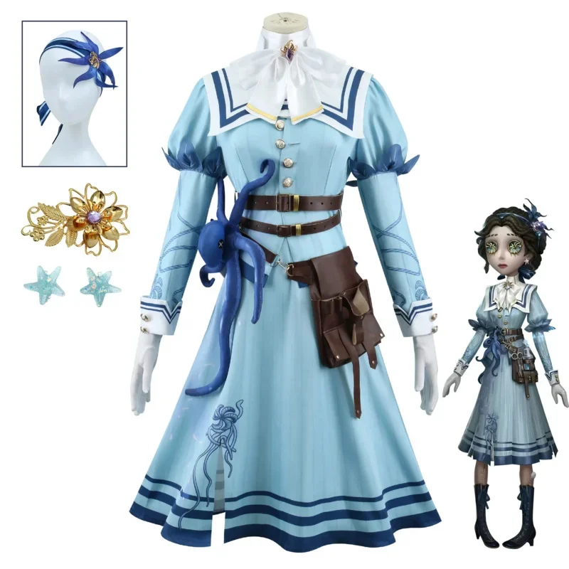 Emily Dyer Doctor Cosplay Identity V Fashion Preserved Flower Costume Dress Uniforms Game Suit Halloween Carnival Party Outfit