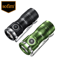 Sofirn Mini SC13 SST40 LED 1300lm Tactical 18350 Rechargeable Flashlight 6000K Keychain Emergency Torch Led Light with Magnetic