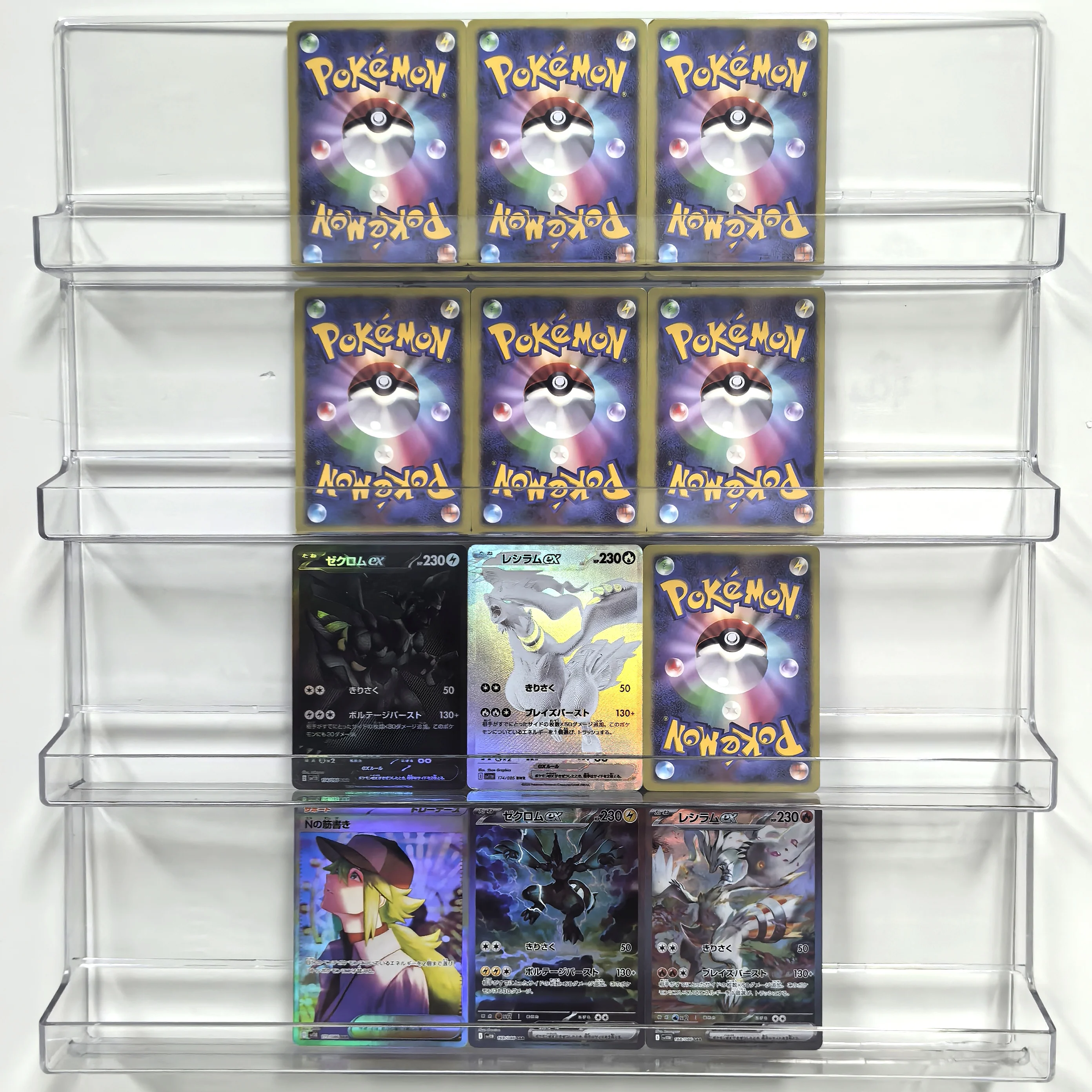 PTCG 포켓몬 컬렉션 카드 SV11B SV11W Natural・Harmonia・Gropius Reshiram Zekrom EX 셀프 카드 클래식 게임 애니메이션 카드 선물 장난감